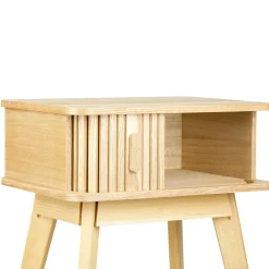 Table de chevet bois (H54 cm) Tim Beige