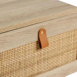 Table de chevet cannage (H40 cm) Jaipur Naturel