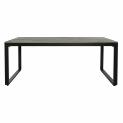 Table de jardin en aluminium et céramique 8 places (180 x 90 cm) Kore Gris anthracite