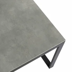 Table de jardin en aluminium et céramique 8 places (180 x 90 cm) Kore Gris anthracite