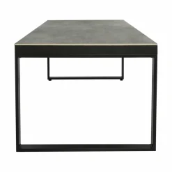 Table de jardin en aluminium et céramique 8 places (180 x 90 cm) Kore Gris anthracite