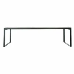 Table de jardin en aluminium et céramique 10 places (240 x 120 cm) Kore Gris et gris anthracite