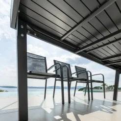 Table de jardin extensible en aluminium 10 places (135/270 x 90 cm) Murano Gris anthracite