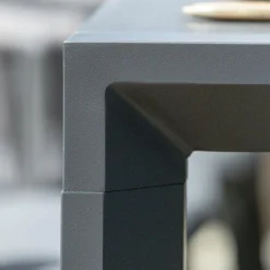 Table de jardin extensible en aluminium 12 places (195/300 x 96 cm) Amalfi Gris anthracite