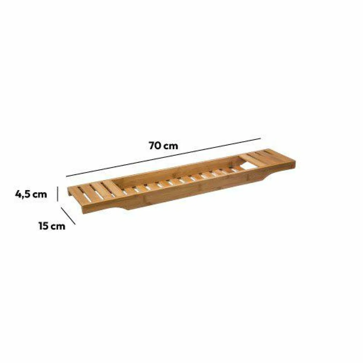 Tablette support pour baignoire (70 cm) Baignia Bambou