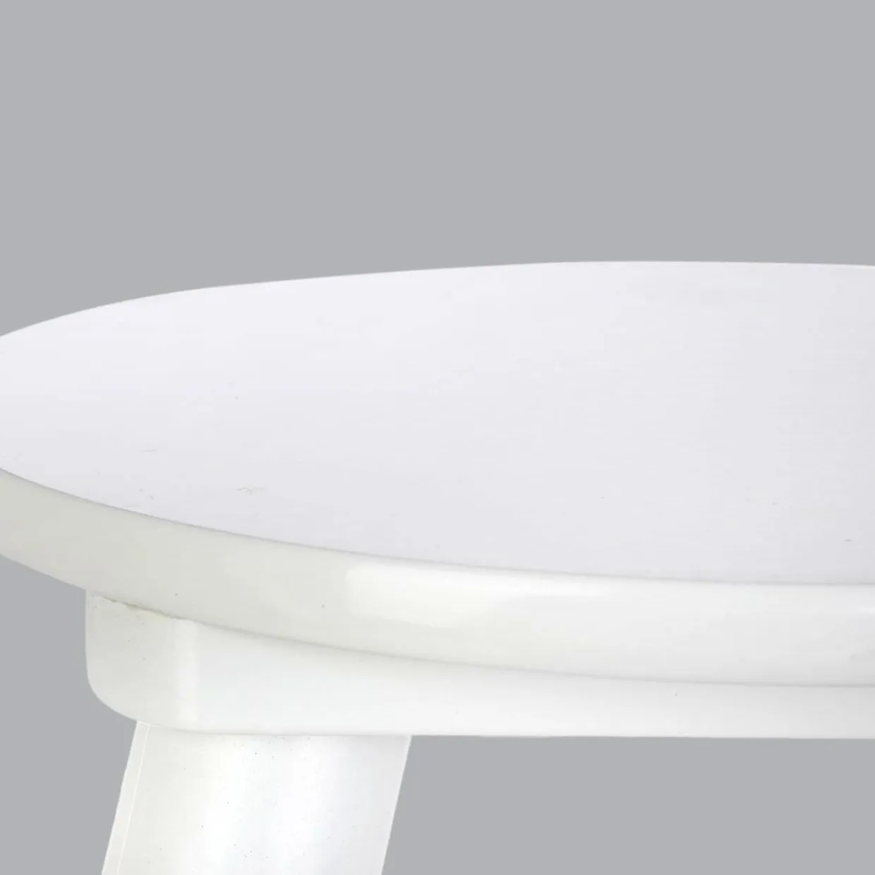 Tabouret enfant bois (H24 cm) Douceur Blanc