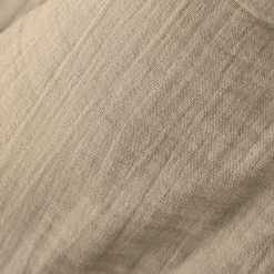 Taie de traversin gaze de coton (L185 cm) Gaïa Ficelle