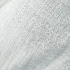 Taie de traversin gaze de coton (L185 cm) Gaïa Gris nuage