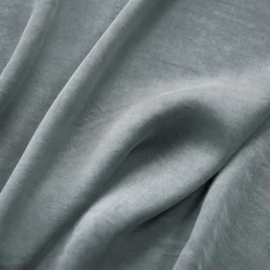 Taie de traversin lyocell Tencel™ lavé (27 x 185 cm) Olivia Bleu stone