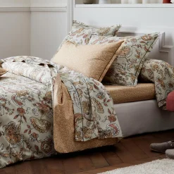 Taie de traversin percale de coton (L200 cm) Santal Beige