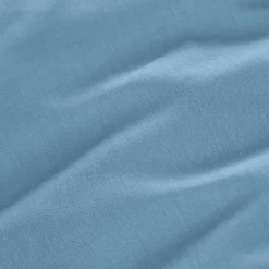 Taie de traversin percale de coton (L185 cm) Cali Bleu ciel