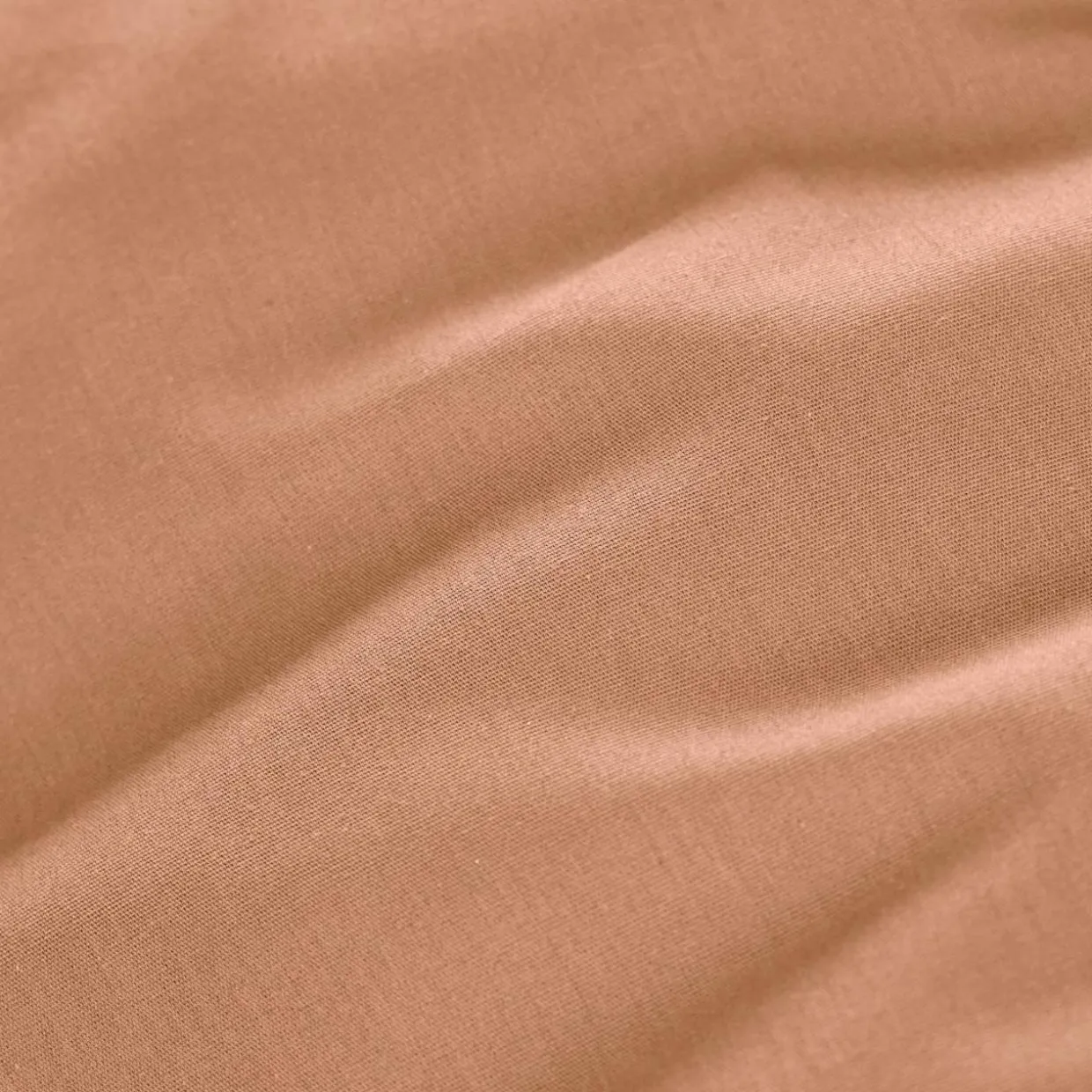 Taie de traversin percale de coton (L185 cm) Cali Rose pêche