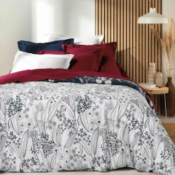 Taie d'oreiller carrée coton bio (63 x 63 cm) Biolina Bordeaux
