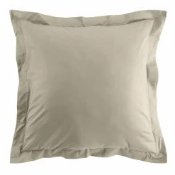 Taie d'oreiller carrée coton bio (63 x 63 cm) Biolina Taupe