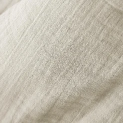 Taie d'oreiller carrée gaze de coton (80 x 80 cm) Gaïa Beige pampa