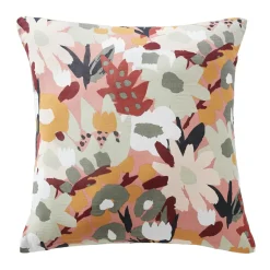 Taie d'oreiller carrée gaze de coton (60 x 60 cm) Azel Multicolore