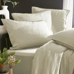 Taie d'oreiller carrée lyocell Tencel™ lavé (80 x 80 cm) Olivia Beige pampa