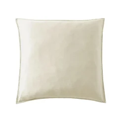 Taie d'oreiller carrée lyocell Tencel™ lavé (63 x 63 cm) Olivia Beige pampa