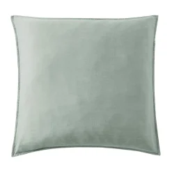 Taie d'oreiller carrée lyocell Tencel™ lavé (80 x 80 cm) Olivia Vert eucalyptus