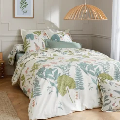 Taie d'oreiller carrée percale de coton (65 x 65 cm) Féerie Multicolore