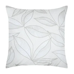 Taie d'oreiller carrée percale de coton (63 x 63 cm) Matisse Grise