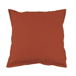 Taie d'oreiller carrée percale de coton (65 x 65 cm) Cali Terracotta