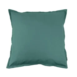Taie d'oreiller carrée percale de coton (65 x 65 cm) Cali Bleu canard