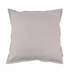 Taie d'oreiller carrée percale de coton (65 x 65 cm) Cali Gris clair