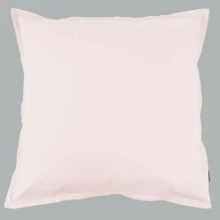 Taie d'oreiller carrée percale de coton (80 x 80 cm) Cali Rose poudré