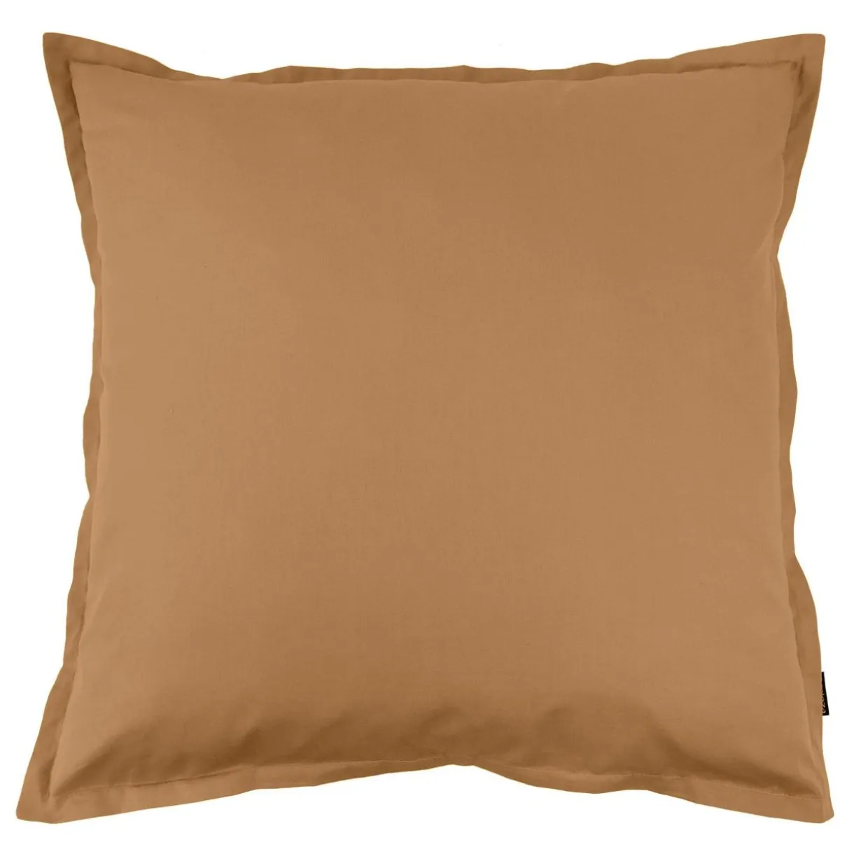Taie d'oreiller carrée percale de coton (80 x 80 cm) Cali Camel
