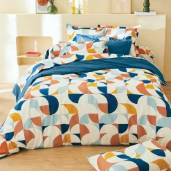 Taie d'oreiller carrée percale de coton (65 x 65 cm) Modulo Multicolore
