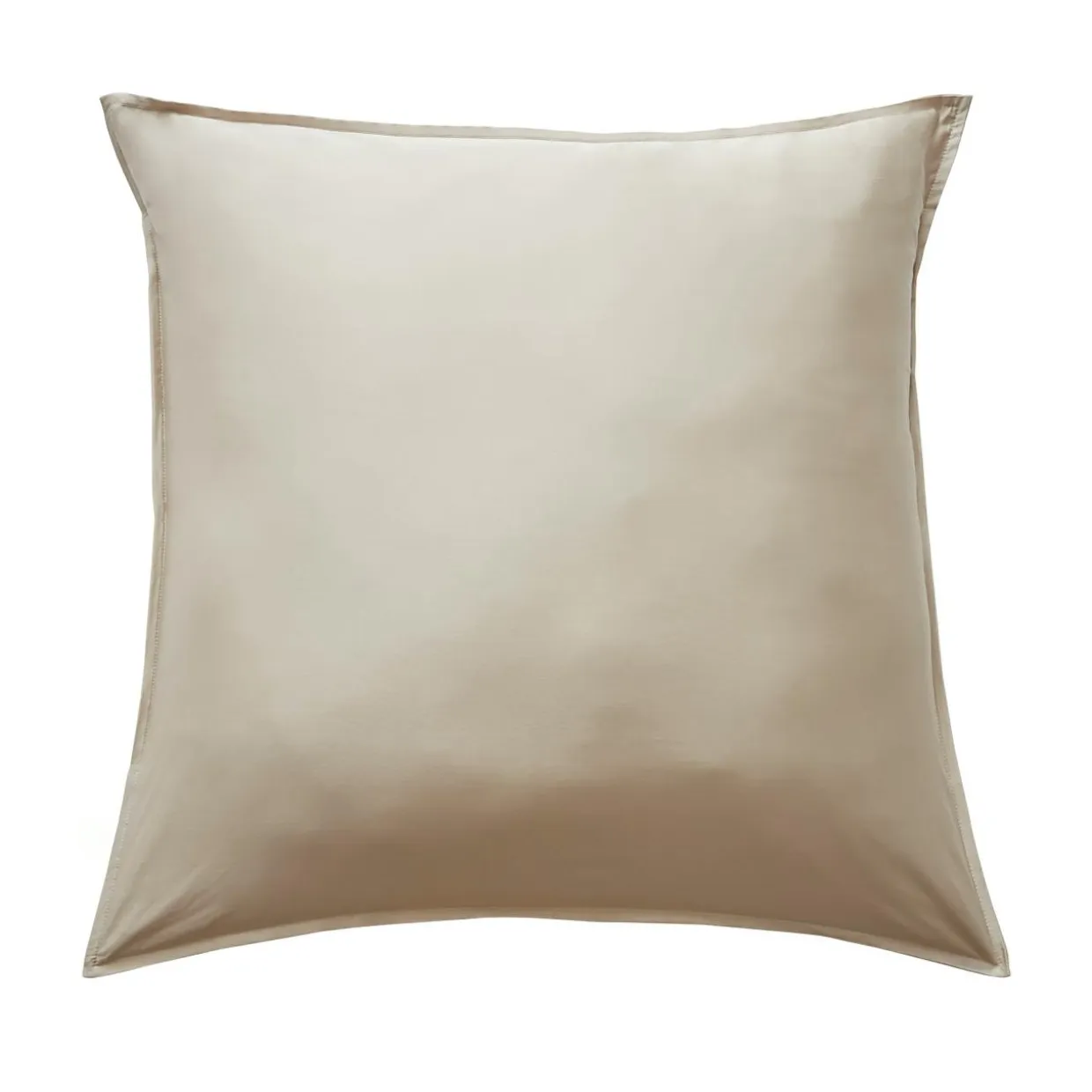 Taie d'oreiller carrée satin de bambou (80 x 80 cm) Sienna Beige