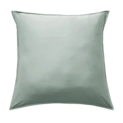 Taie d'oreiller carrée satin de bambou (63 x 63 cm) Sienna Vert eucalyptus