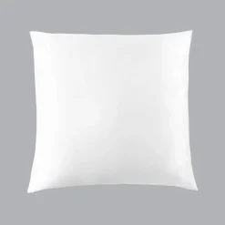 Taie d'oreiller carrée soie de mûrier (63 x 63 cm) Mizuki Blanche
