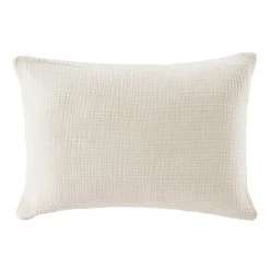 Taie d'oreiller quadruple gaze de coton (50 x 70 cm) Victoria x Gaïa Beige pampa