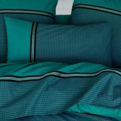 Taie d'oreiller rectangulaire percale de coton (50 x 70 cm) Gustav Vert émeraude