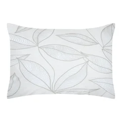 Taie d'oreiller rectangulaire percale de coton (50 x 70 cm) Matisse Grise