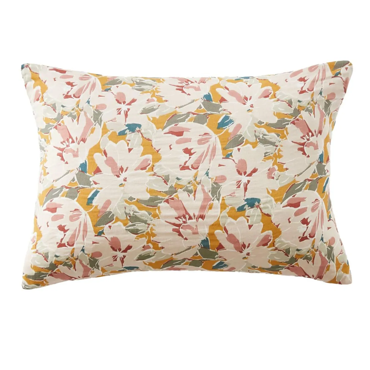 Taie d'oreiller rectangulaire gaze de coton (50 x 70 cm) April Multicolore