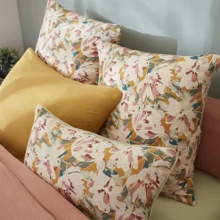 Taie d'oreiller rectangulaire gaze de coton (50 x 70 cm) April Multicolore