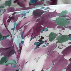 Taie d'oreiller rectangulaire percale de coton (50 x 70 cm) Pervenche Violet parme