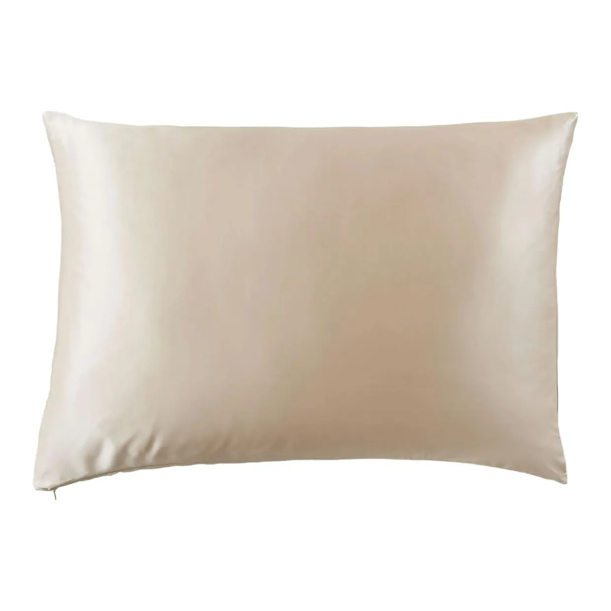 Taie d'oreiller rectangulaire soie de mûrier (50 x 80 cm) Mizuki Beige pampa