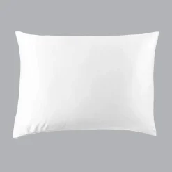 Taie d'oreiller rectangulaire soie de mûrier (50 x 70 cm) Mizuki Blanche