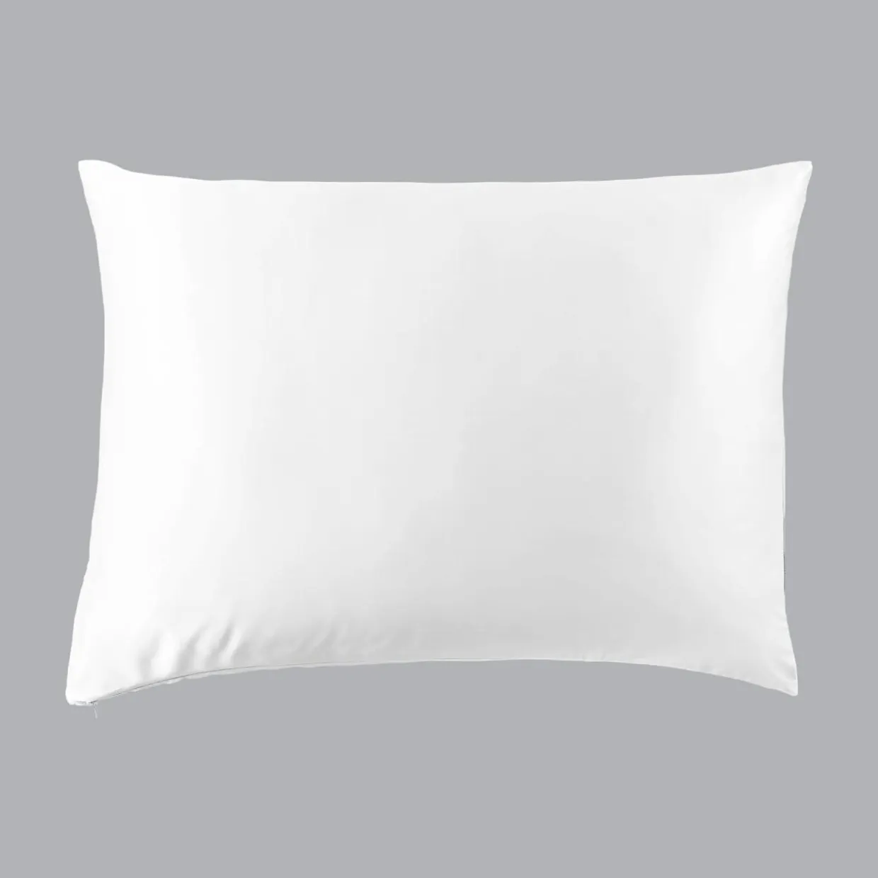 Taie d'oreiller rectangulaire soie de mûrier (50 x 70 cm) Mizuki Blanche