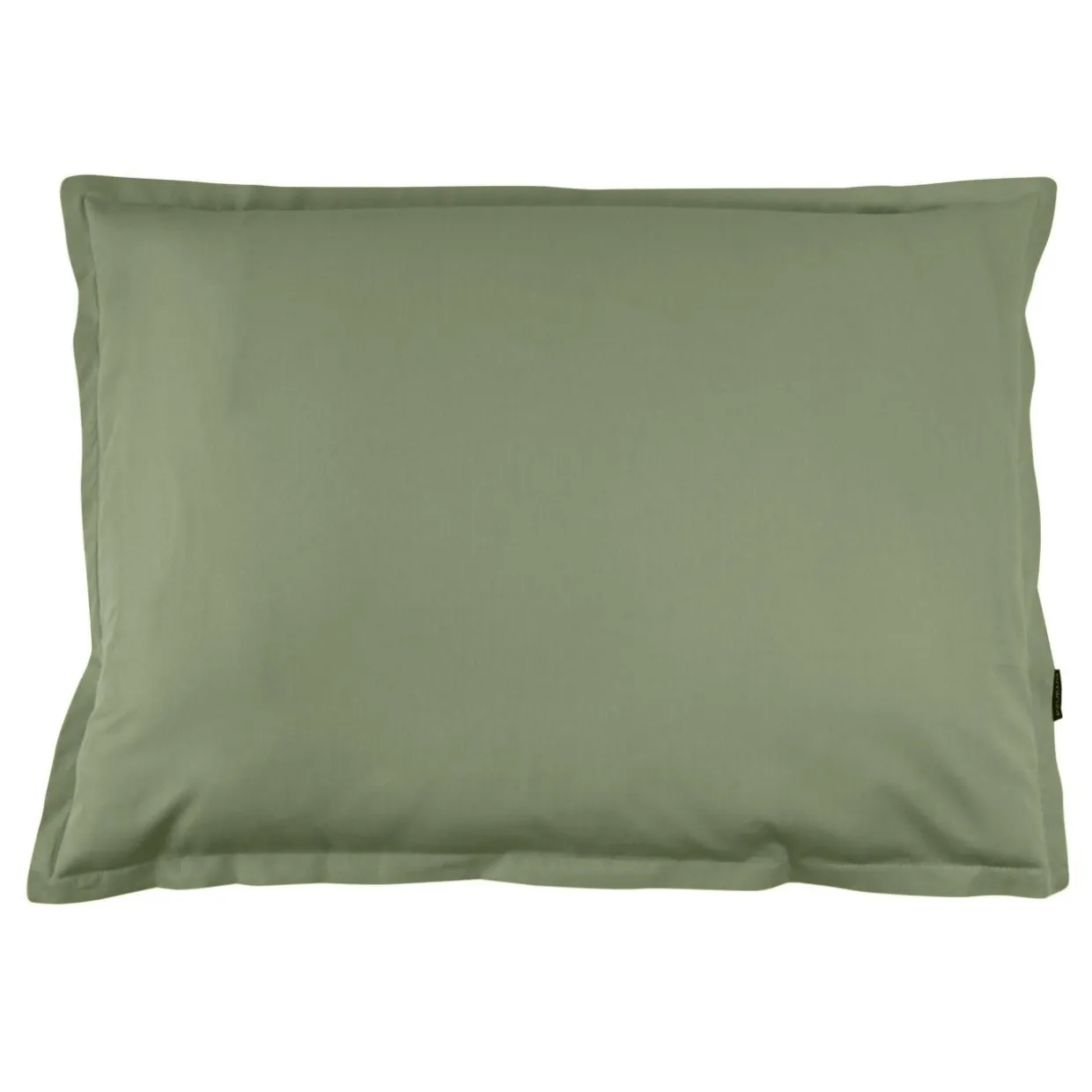 Taie d'oreiller rectangulaire percale de coton (50 x 70 cm) Cali Vert romarin