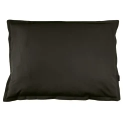 Taie d'oreiller rectangulaire percale de coton (50 x 70 cm) Cali Noire