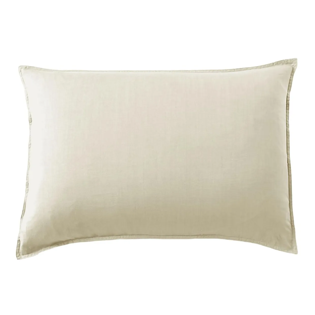 Taie d'oreiller rectangulaire lyocell Tencel™ lavé (50 x 70 cm) Olivia Beige pampa