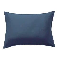 Taie d'oreiller rectangulaire satin de bambou (50 x 70 cm) Sienna Bleu nuit