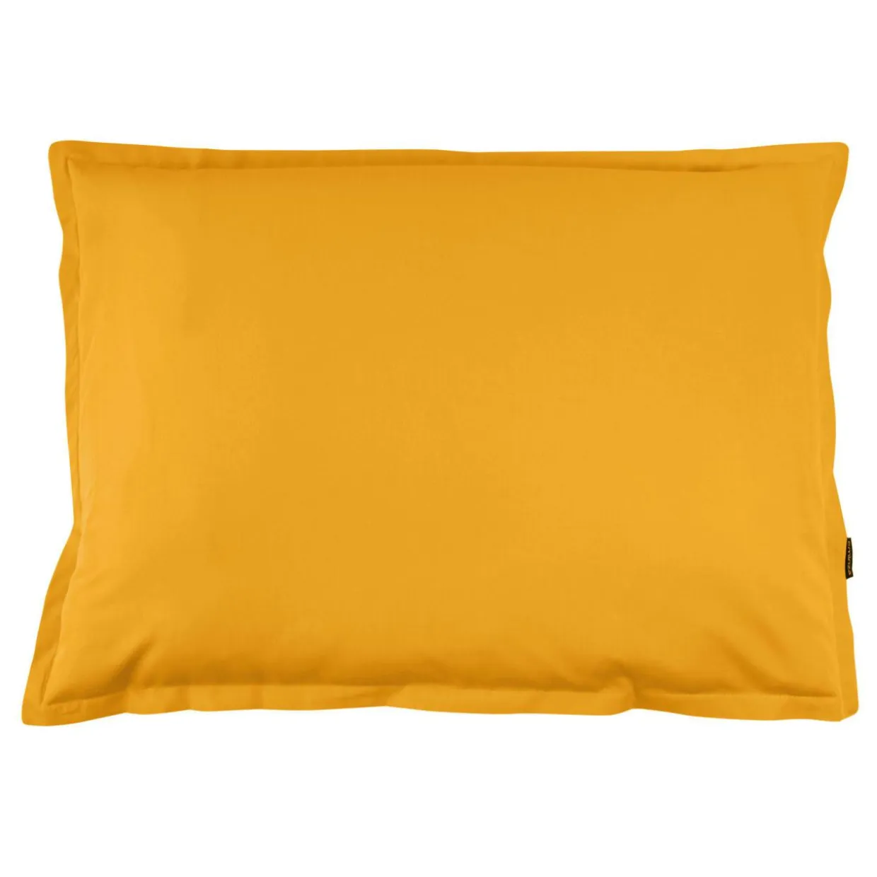 Taie d'oreiller rectangulaire percale de coton (50 x 80 cm) Cali Jaune moutarde