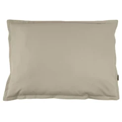 Taie d'oreiller rectangulaire percale de coton (50 x 80 cm) Cali Taupe