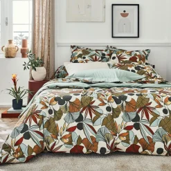 Taie d'oreiller rectangulaire percale de coton (50 x 70 cm) Cascade Multicolore
